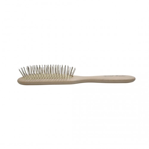 SPAZZOLA LUNGA DENTI CORTI BIANCA
