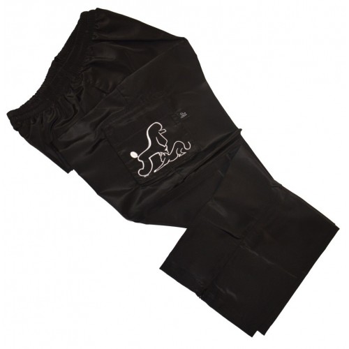 PANTALONE NERO CANE BIANCO TAGLIA L